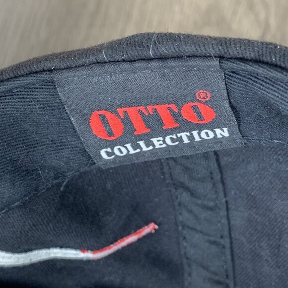 Dale Jarrett Racing Cap Hat Otto Collection Adjustable Black Patriotic Flames - Picture 9 of 11